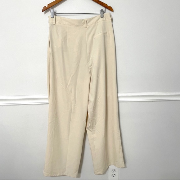 Lioness • la mesa trouser pant beige sz M - Picture 9 of 11